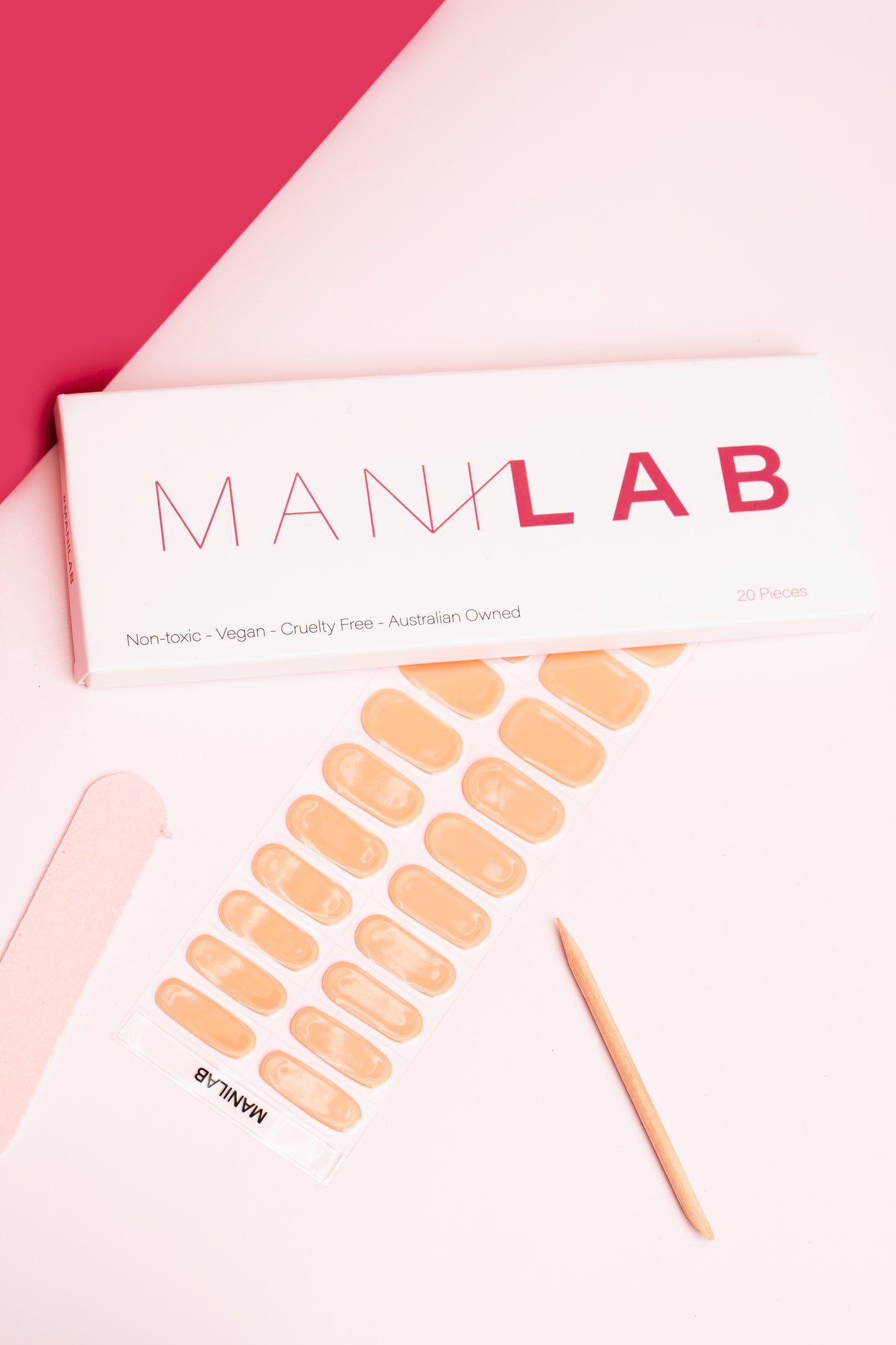 Peach Perfect Semi-Cured Gel Nail Stickers | MANILAB