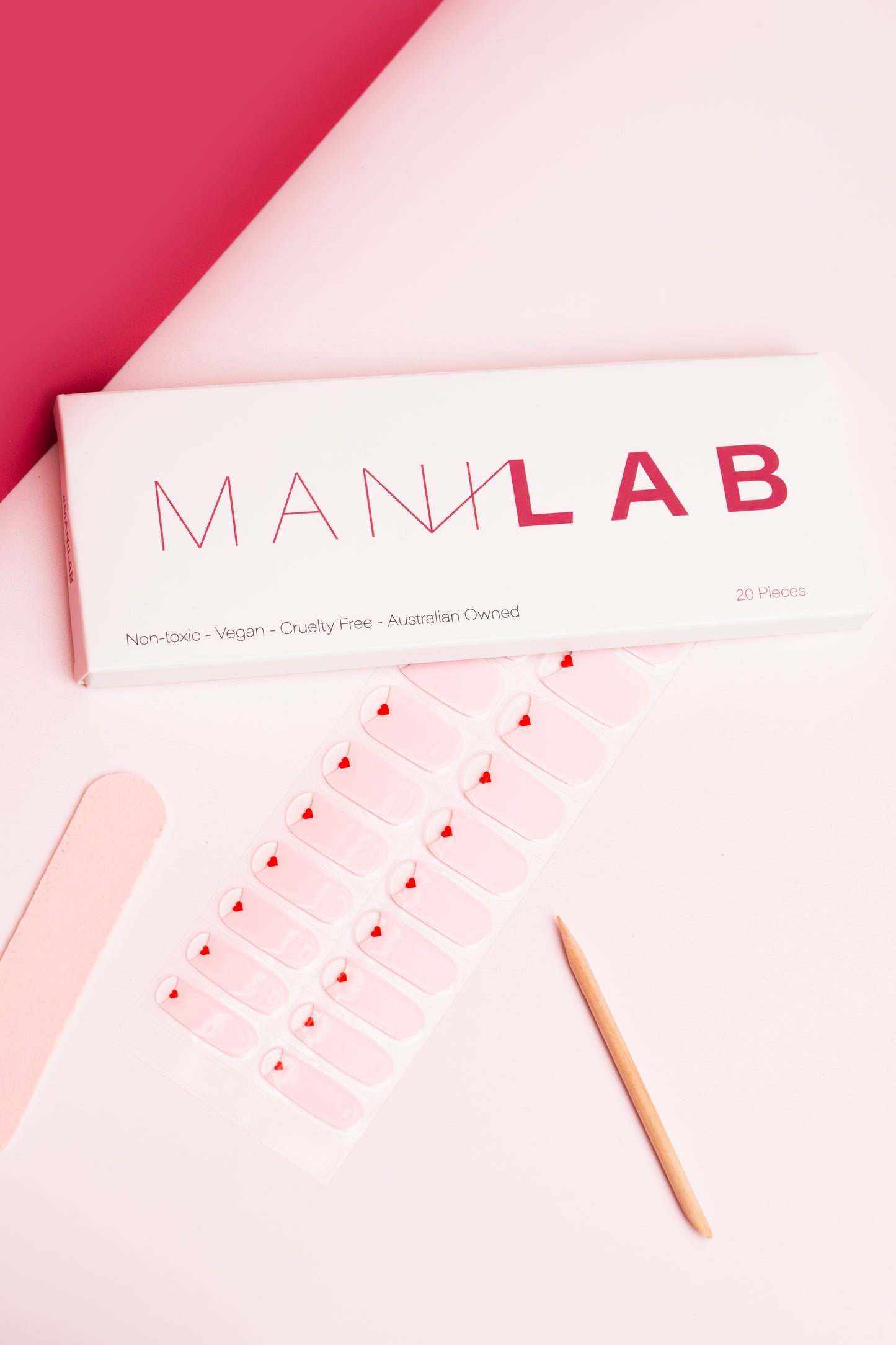 Valentines Semi-cured Gel Nail Wraps | MANILAB