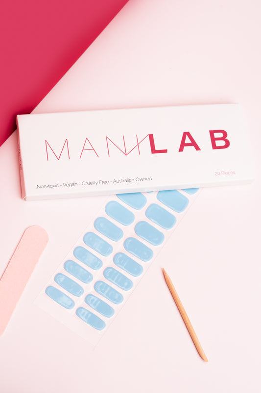 Blue Skies Semi-Cured Gel Nail Stickers | MANILAB