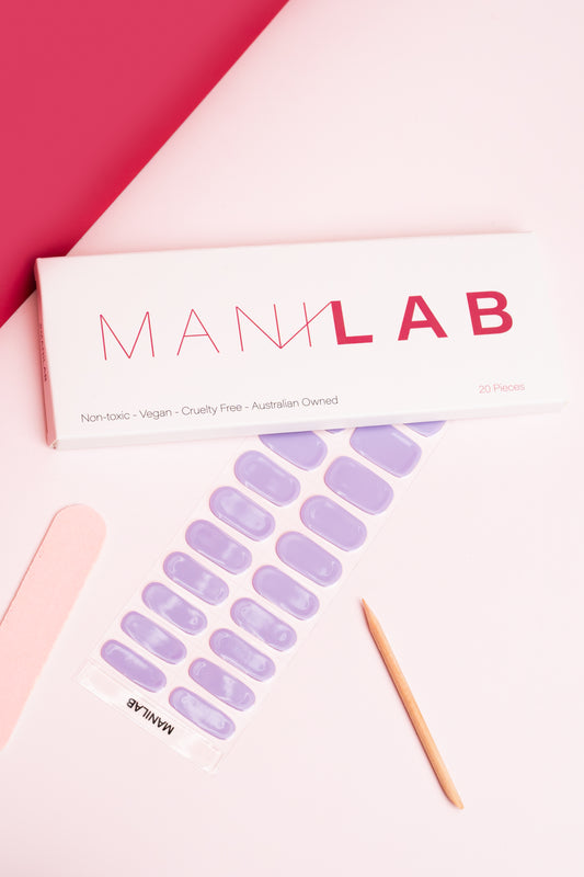 Lavender Field Semi-Cured Gel Nail Stickers | MANILAB