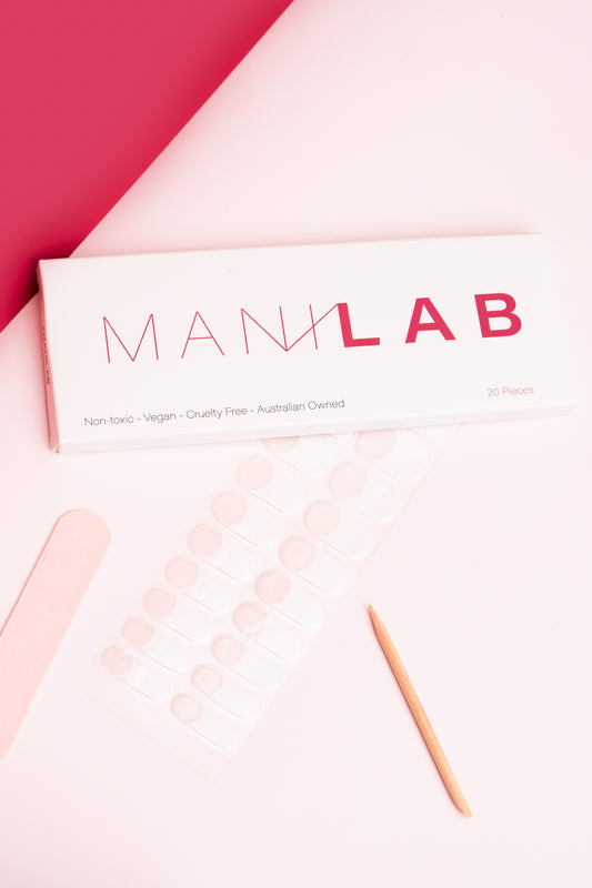 French Tip Semi-cured Gel Nail Wraps | MANILAB