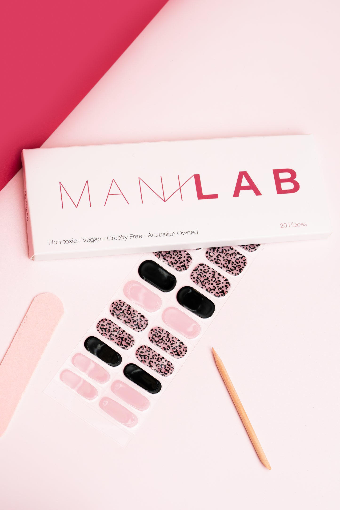 Leopard Semi-cured Gel Nail Wraps | MANILAB