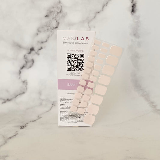 Bare Toes Semi-Cured Gel Nail Wraps | MANILAB