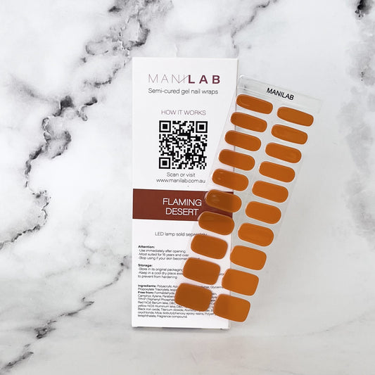 Flaming Desert Semi-Cured Gel Nail Stickers | MANILAB