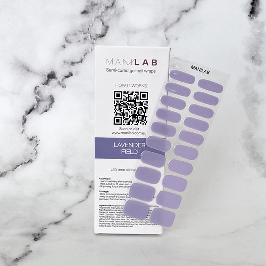 Lavender Field Semi-Cured Gel Nail Stickers | MANILAB