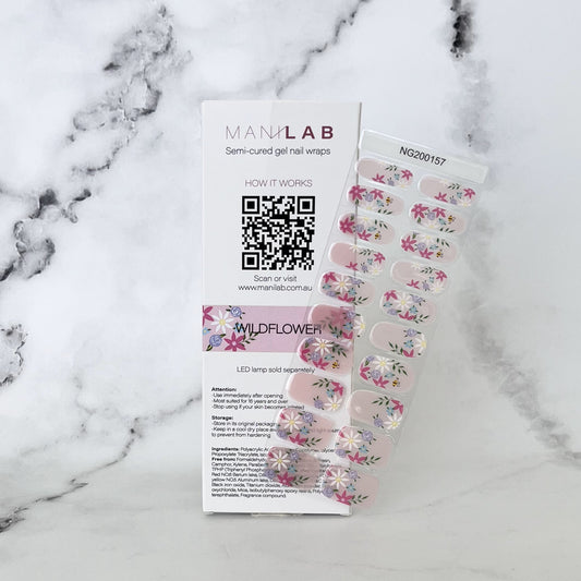 Wildflower Semi-Cured Gel Nail Stickers | MANILAB